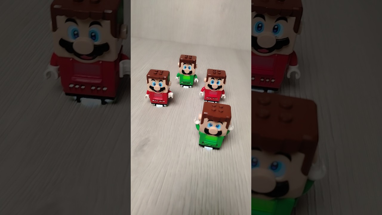 Lego mario and luigi line up #lego #legotoys #mario #legosupermario