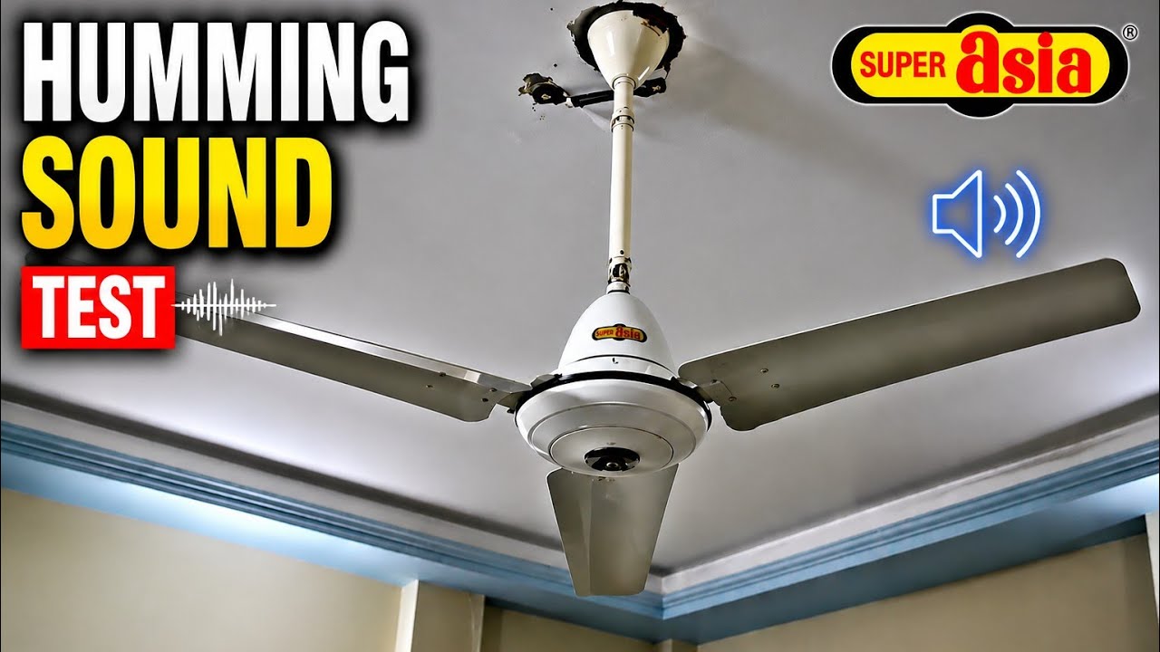 Super Asia Deluxe Ceiling Fan Review | Slow And High Speed Test 