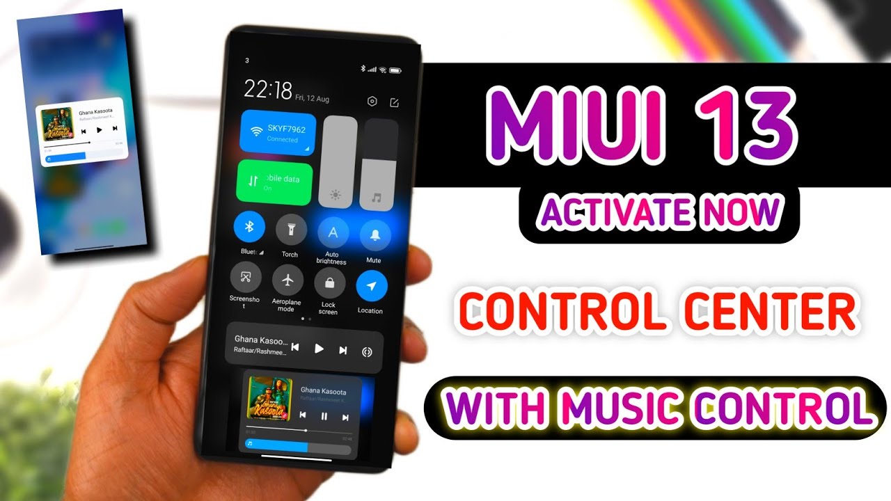 Activate Now - MIUI 13 New Control Centre Last Chance | Install Miui 13 Control Center Music