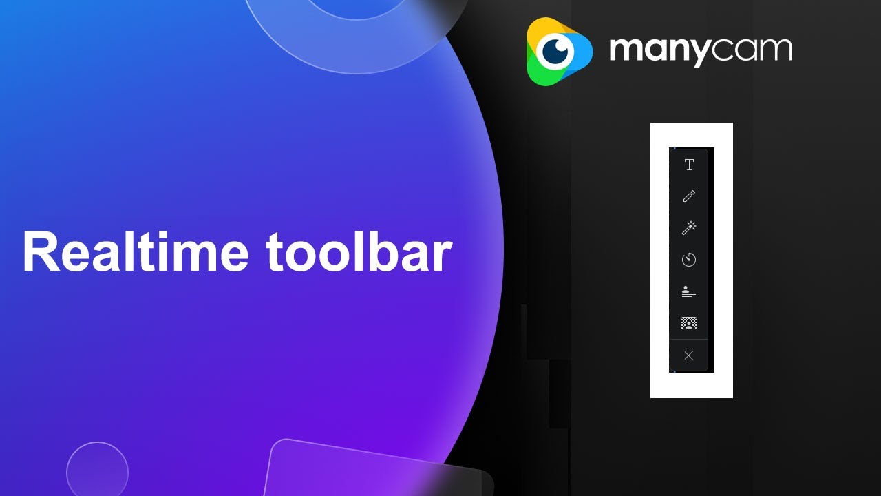 Manycam 9 Realtime Toolbar