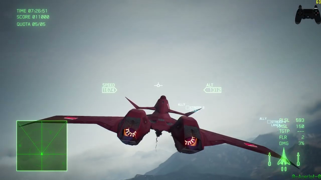 AC7 - Guns Only - DLC Aircraft - Bunker Buster - 3'57'140