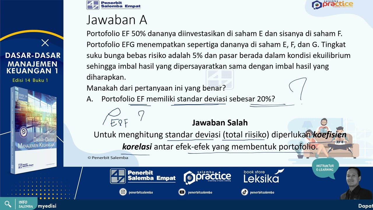 Soal dan Pembahasan : Risk & Return - Manajemen Keuangan 1 Edisi 14