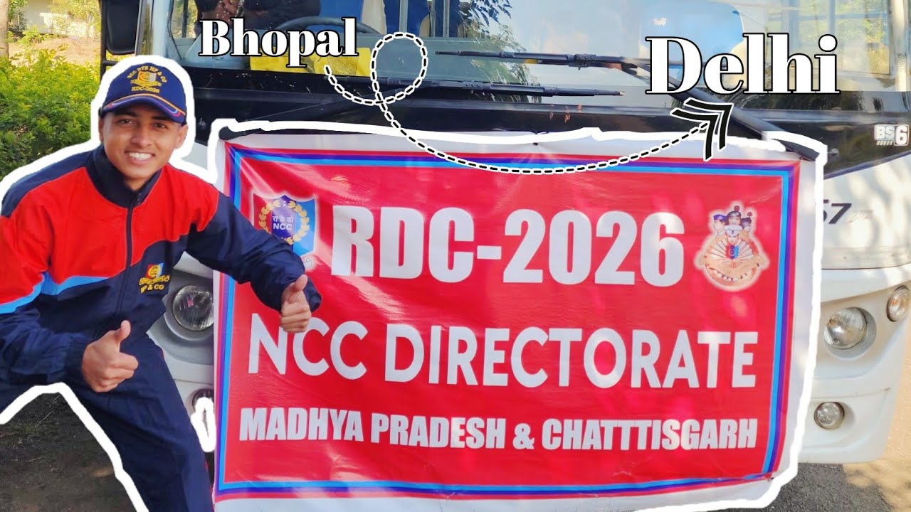 Bhopal to Delhi Travel for RDC 2K26 ✨️ || REPUBLIC DAY CAMP VLOG 🏕  