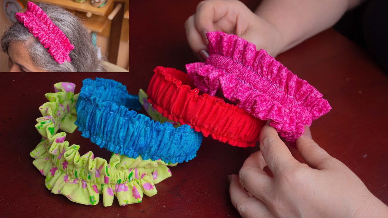 TIARAS O DIADEMAS scrunchie/como hacer 2 modelos preciosos y fáciles /Ideas de negocio y regalos