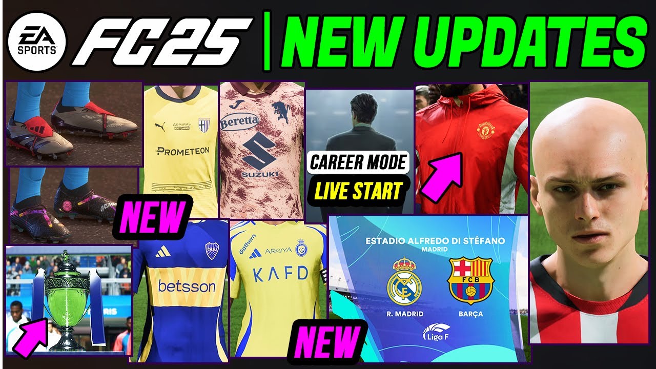 EA FC 25 NEWS | NEW UPDATE - Additions, Real Faces, Boots & Career Mode Fixes ✅