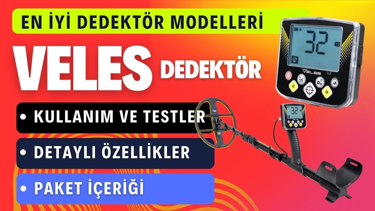 VELES  Metal Dedektörü - Detaylı Özellikler Paket İçeriği ve Testleri