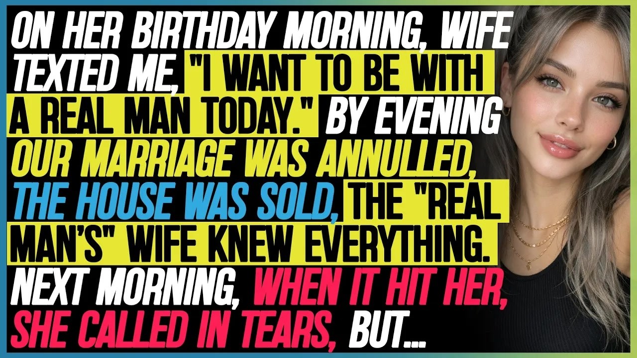 On Her Birthday, She Said She Wanted a “Real Man” — By Night, Our Marriage Was Over