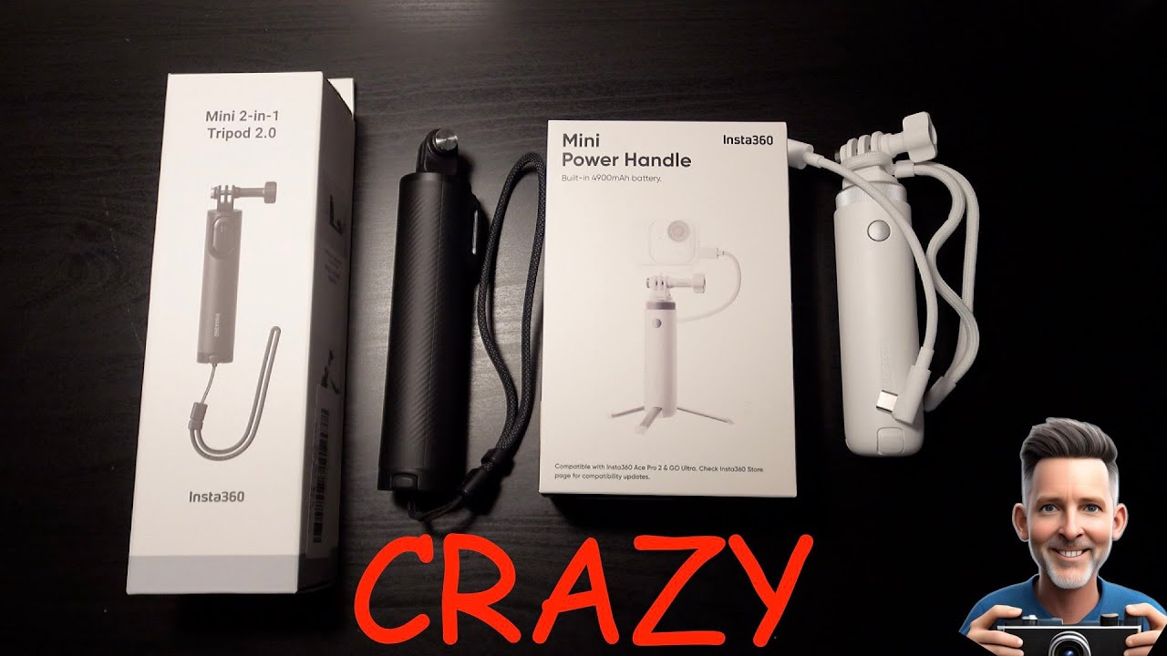 Insta360 Mini Power Handle & 2 in 1 Tripod 2.0 #insta360goultra #insta360