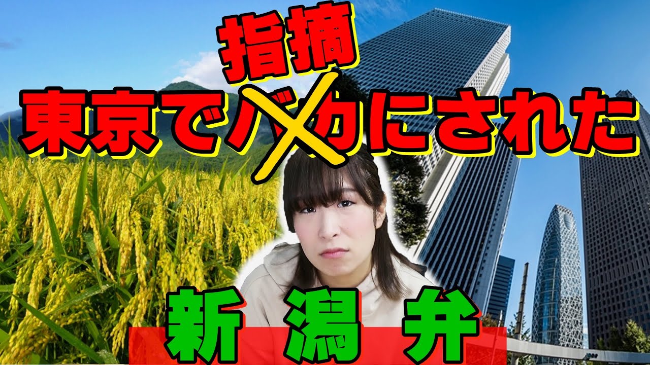 【方言】東京で指摘された新潟弁！