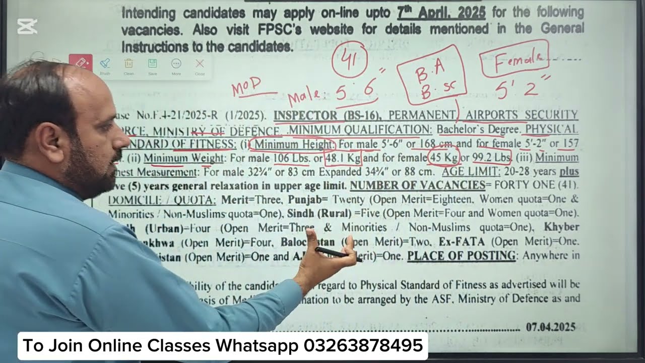 FPSC jobs Federal Public Service Commission / 2025/ Advertisement FPSC PPSC ASF NTS OTS AJKPSC SPSC