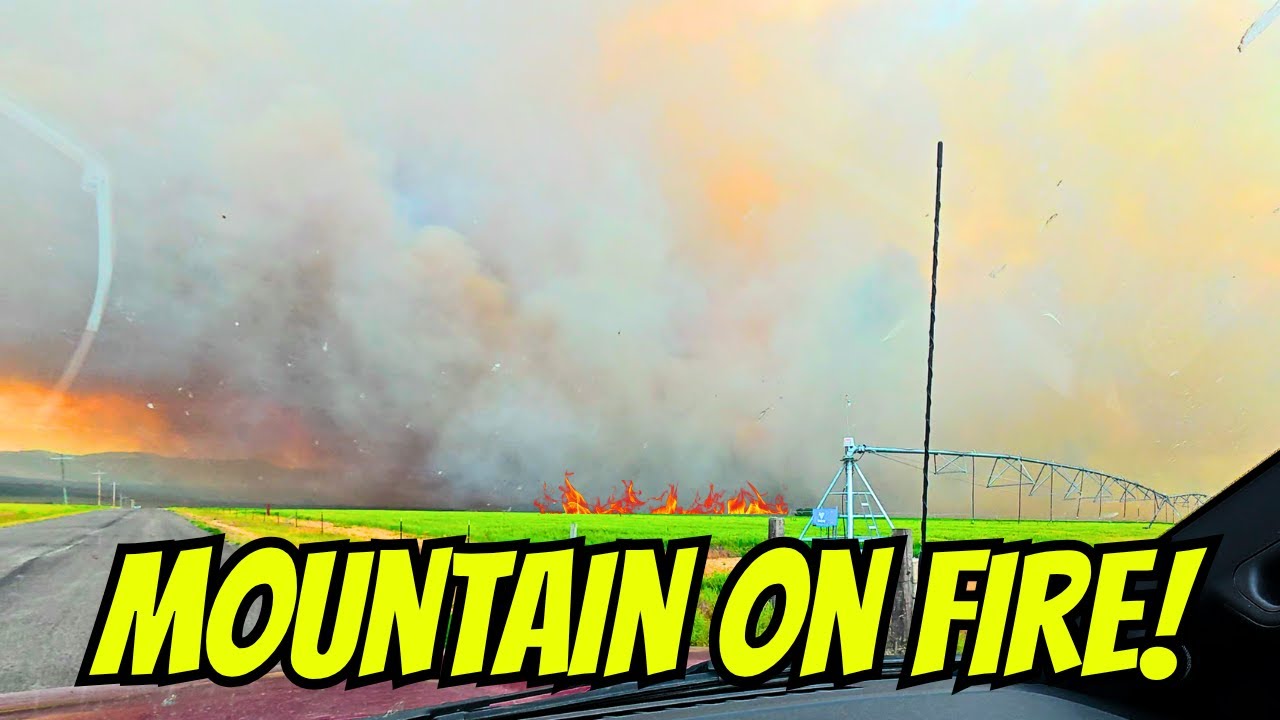 50 MPH Winds Push Fire Toward Our Farm!