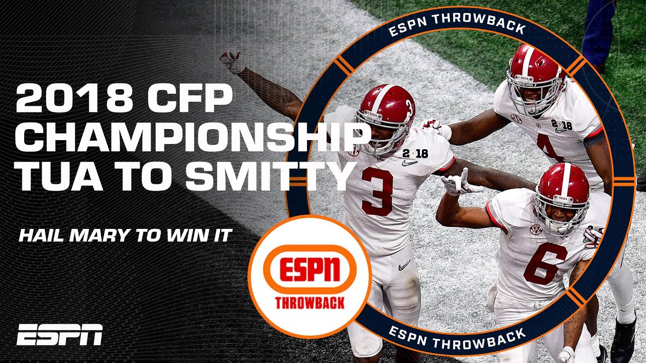Tua ➡️ Smitty game-winning TD in the 2018 National Championship vs. Georgia | Iconic Moments