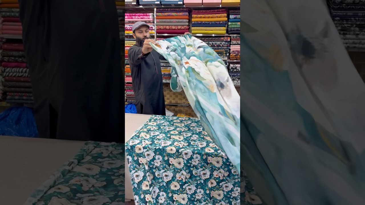 Bana Doria Linen Allover Printed Suit 3pc With Pure Bamber Chiffon Dupatta Order Now Whatapp Number