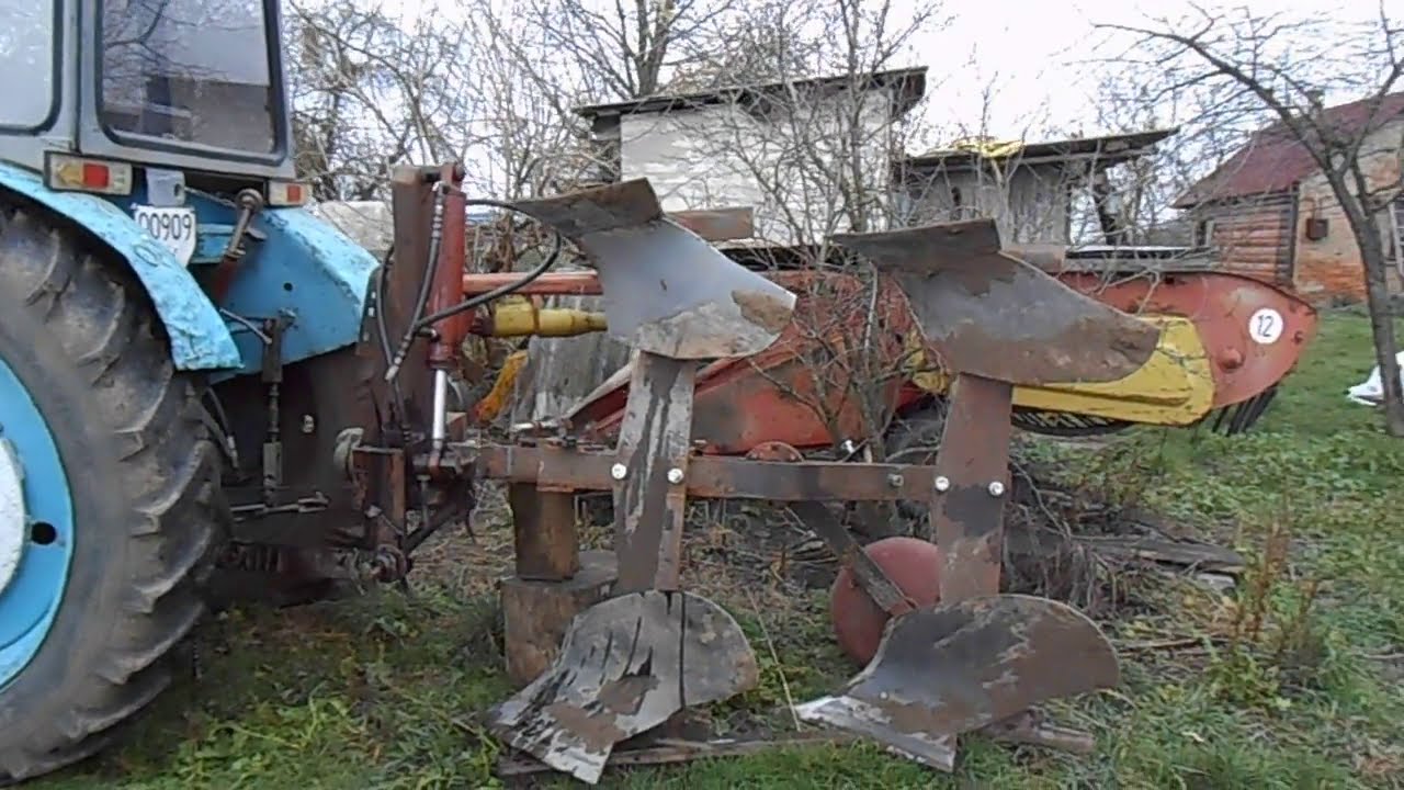 Самодельный оборотный плуг 2х35