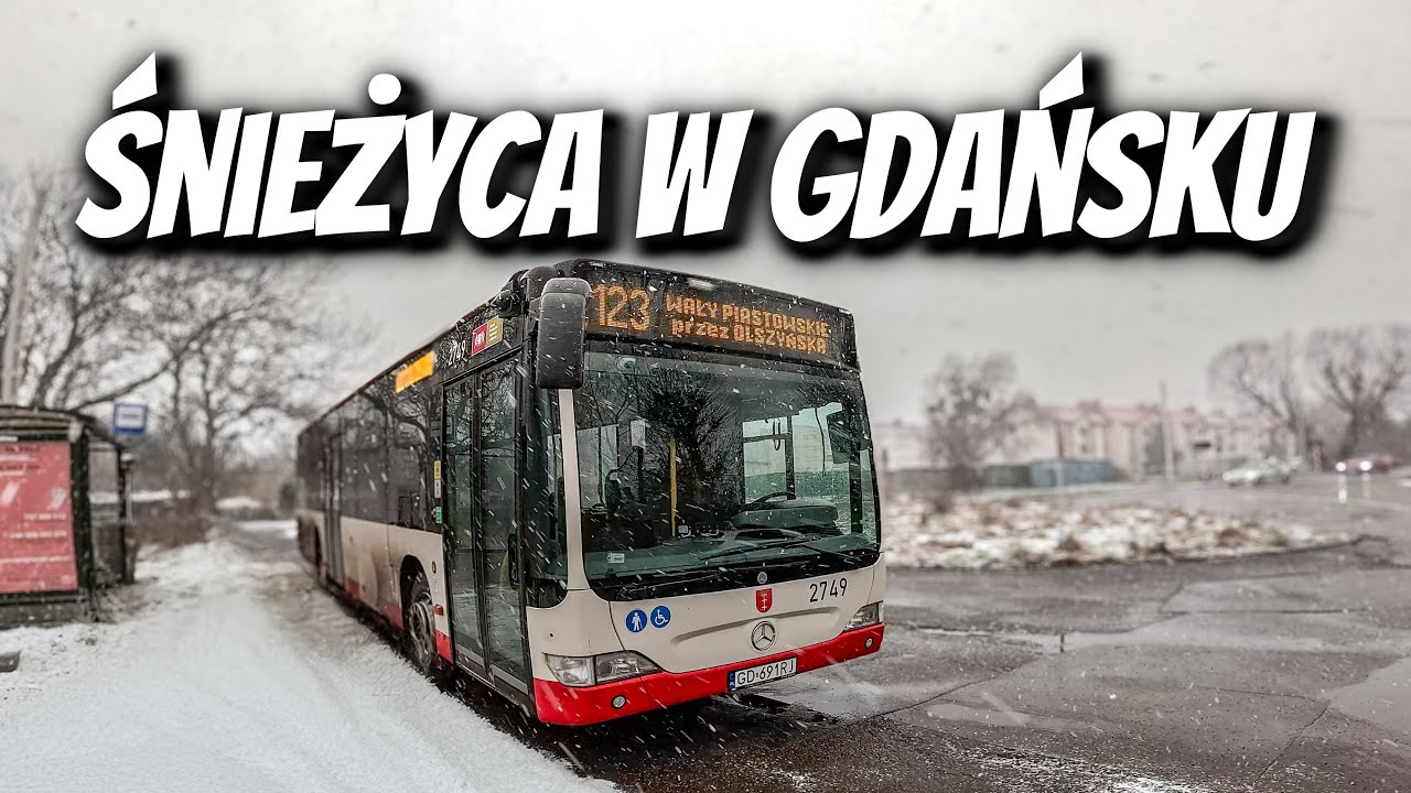 Śnieżyca w Gdańsku zima 2024