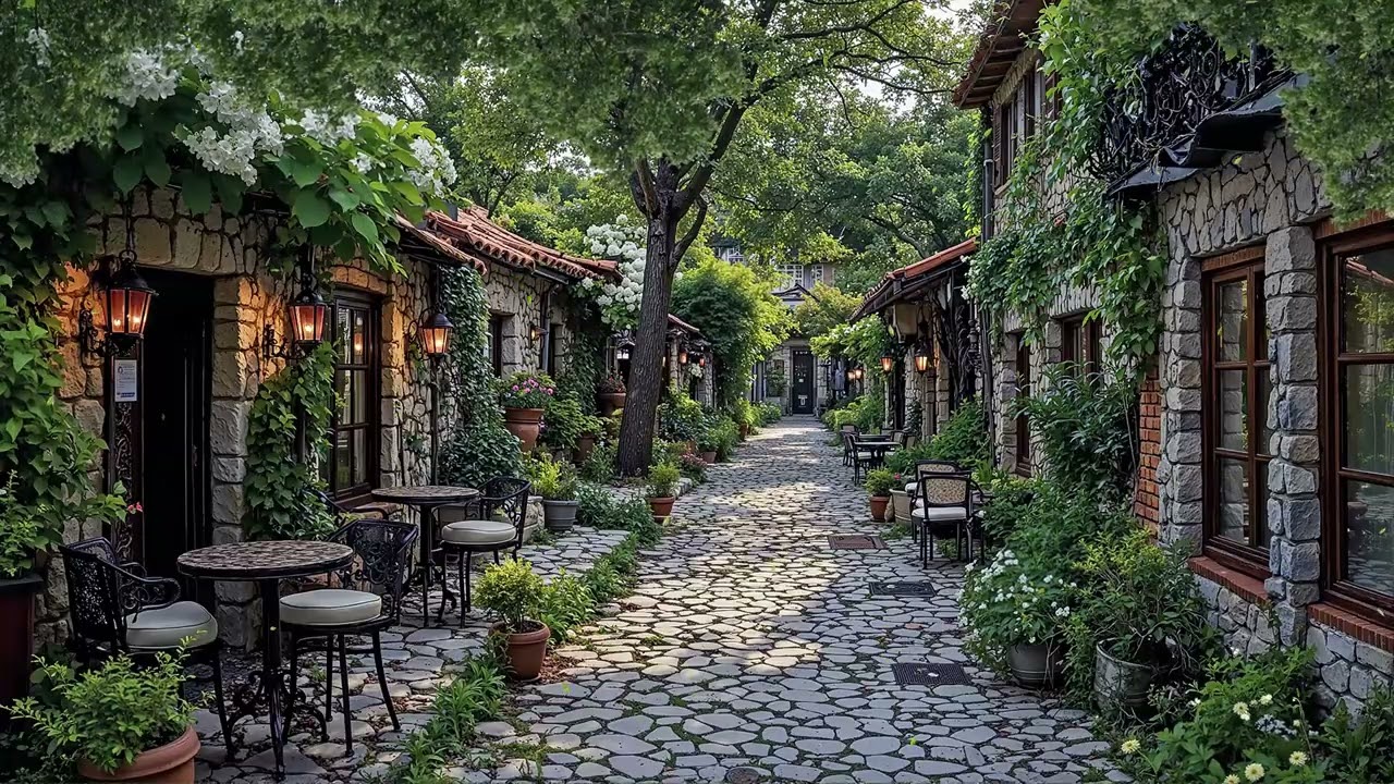 Spring Garden Jazz 🌷 Relaxing Smooth Jazz Music Study, Coffee & Peaceful Morning in Blooming Garden