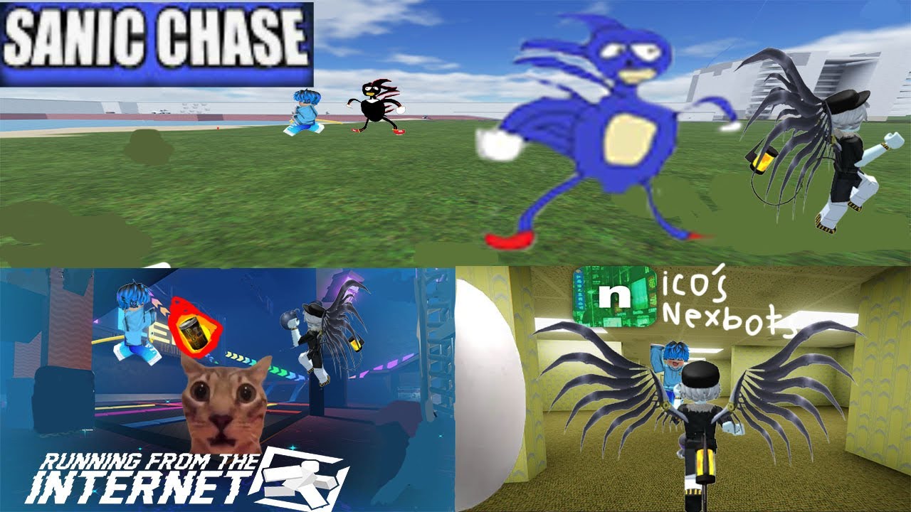 Video de Sanic chase,Running from the internet,nicos nextbots con @JuliproGamer2016 