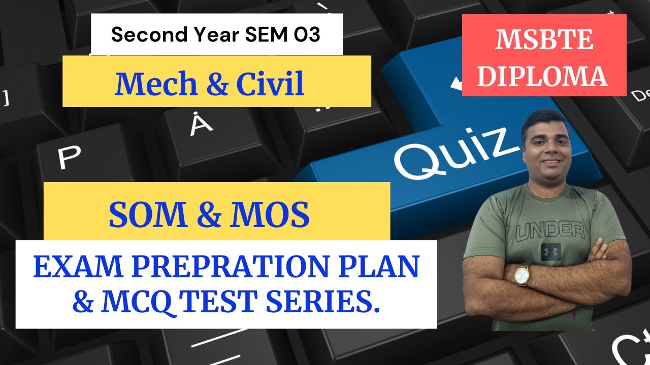 SOM & MOS MCQ EXAM PREPARATION PLAN/MCQ TEST SERIES/MSBTE DIPLOMA