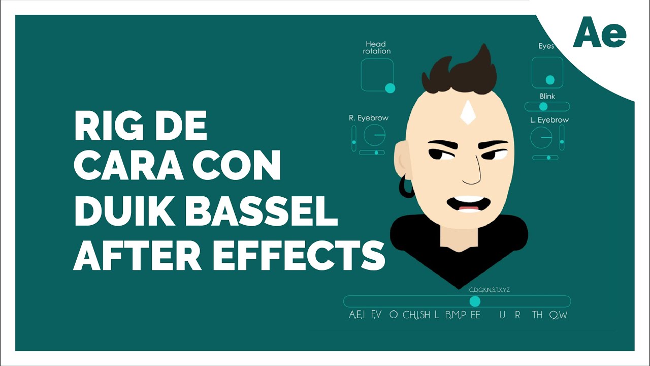 Como hacer rig de cara detallado y lip sync con DUIK BASSEL en After effects
