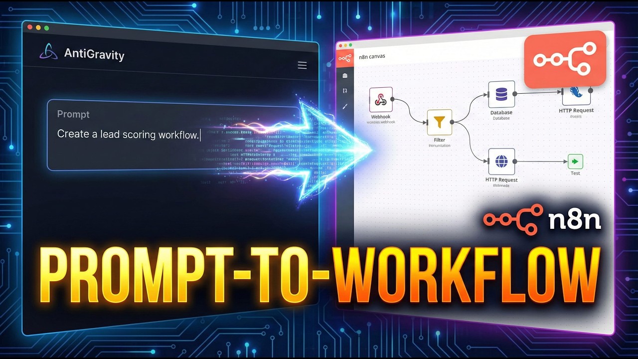 AntiGravity + n8n: Prompt to Workflow in Seconds