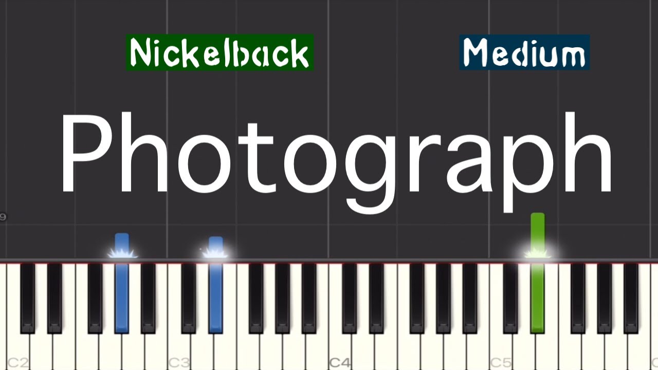 Nickelback - Photograph Piano Tutorial | Medium