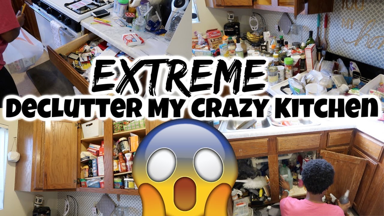 EXTREME Declutter My Crazy Kitchen / Speed Cleaning / Clean with me