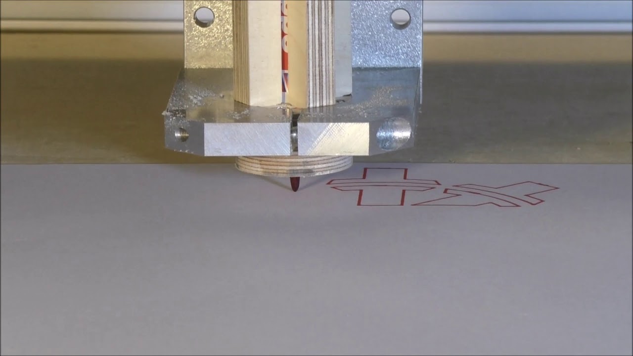CNC Stifthalter für Edding 3000 erste Versuche MechaPlus CNC Maschinen