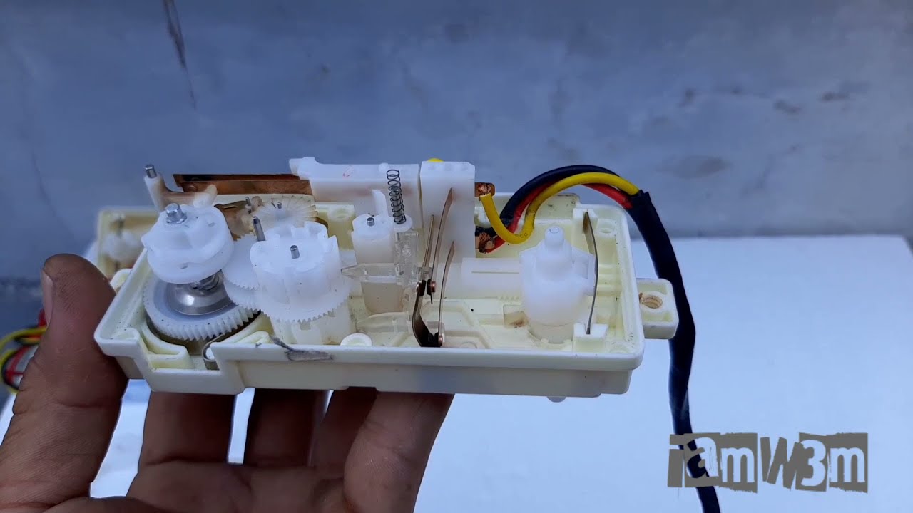 Timer Mesin Cuci LG 2 tabung,  memperbaiki timer mesin cuci yang rusak (reparasi)