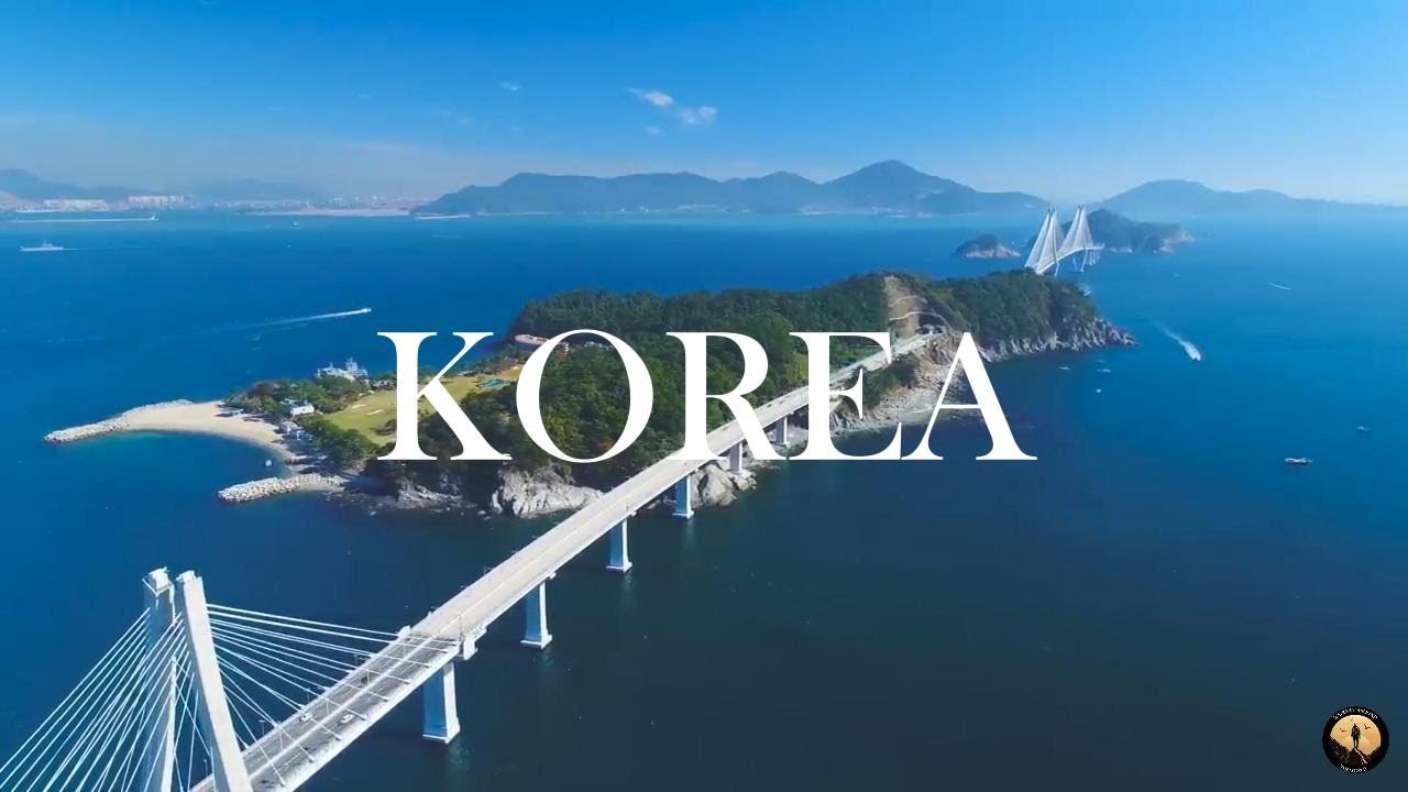FLYING OVER KOREA - Soft Piano Music With Beautiful Natural Landscape