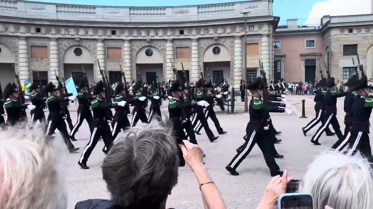 Changing guards ceremony at Stockholm Royal Palace