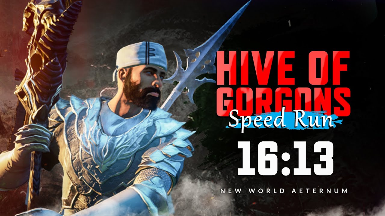 New World Hive of Gorgons Speed Run 16:13 - SnS \ Flex DPS POV + Build