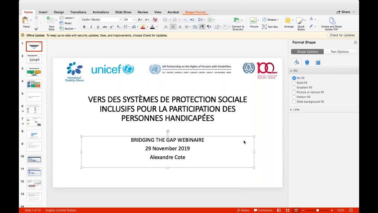 Formation en ligne 12: Protection sociale
