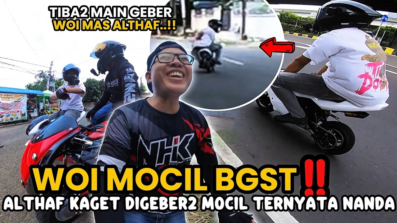 NANDA PUNYA MOCIL❗ALTHAF KAGET TIBA2 ADA MOCIL NYALIP SAAT RIDING TERNYATA NANDA