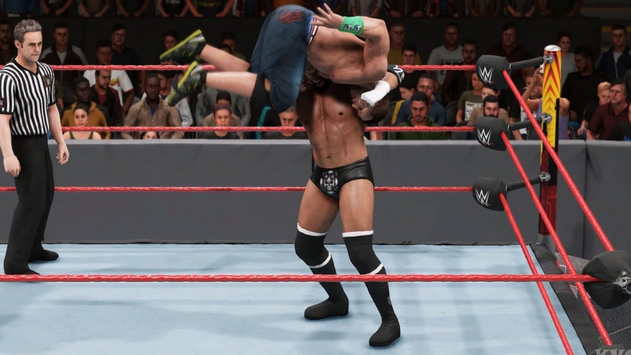 WWE 2K19 - Triple H vs John Cena - Gameplay (PC HD) [1080p60FPS]