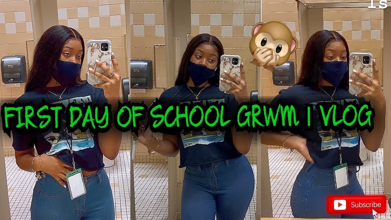 FIRST DAY OF SCHOOL GRWM (SENIOR YEAR)| VLOG