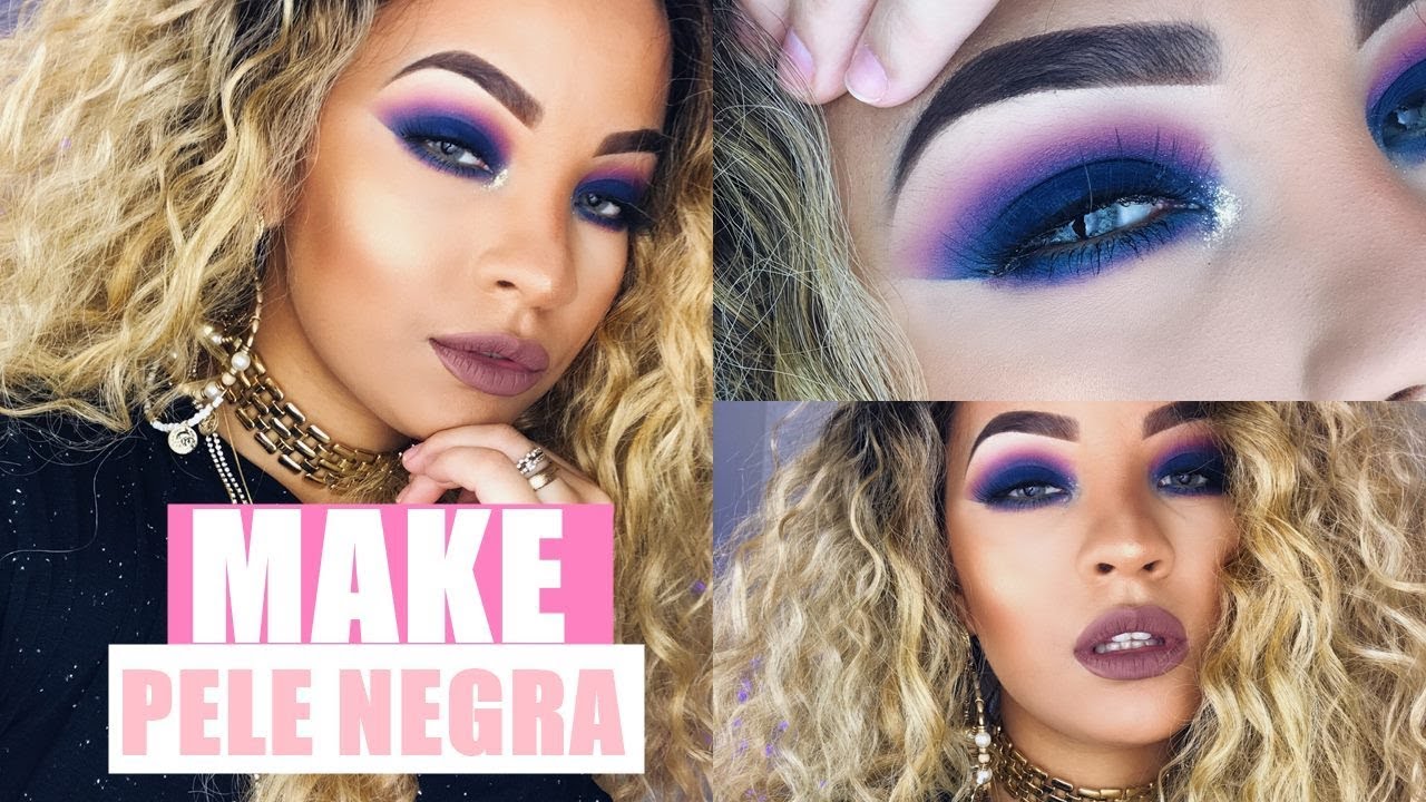 MAKE COLORIDA PARA PELE NEGRA