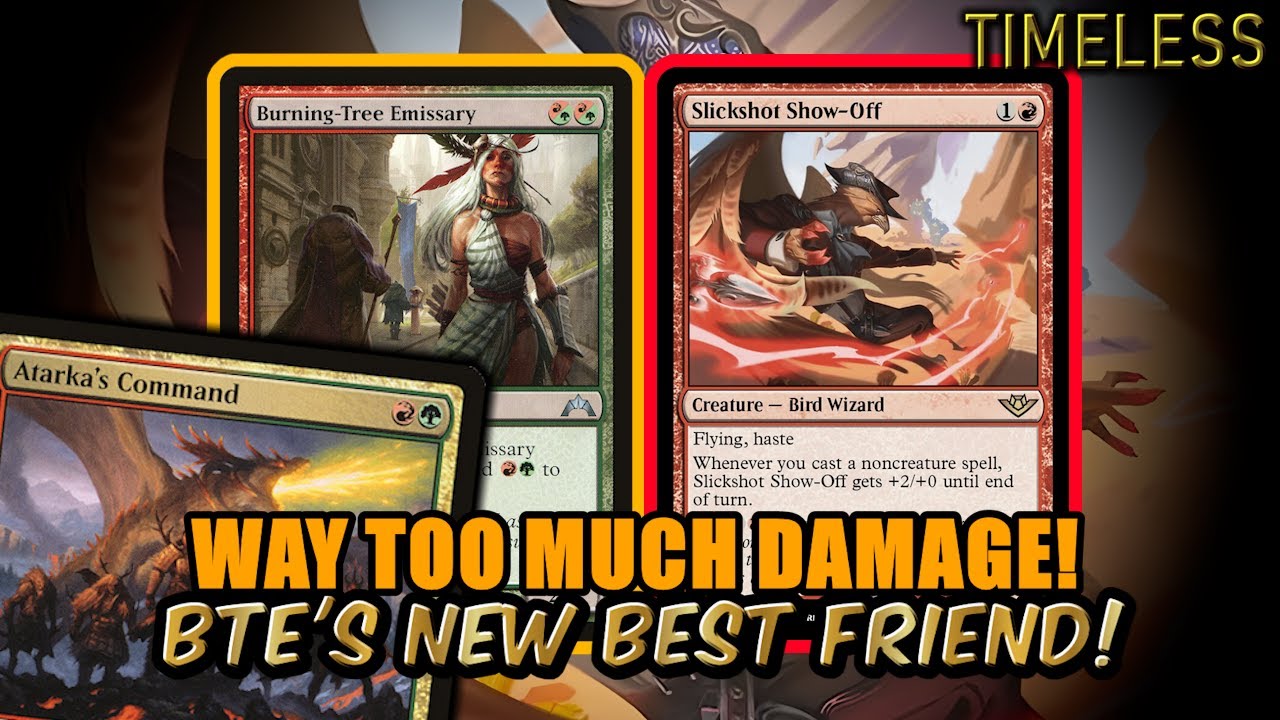 Return of Burning Tree Emissary With Slickshot Showoff ! Gruul Aggro | Timeless BO3 | MTG Arena