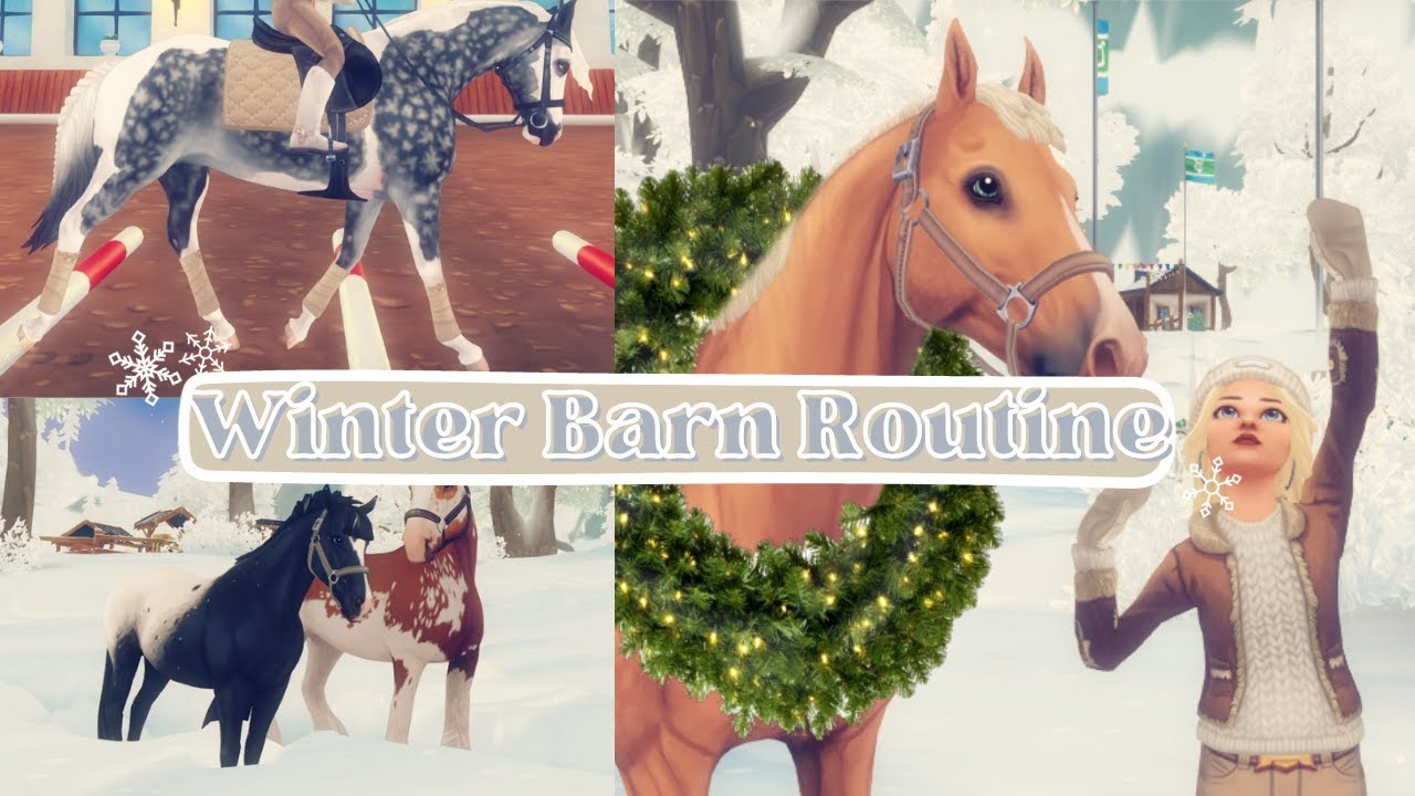 Winter Barn Routine (chores, training, & more!) || SSO RRP