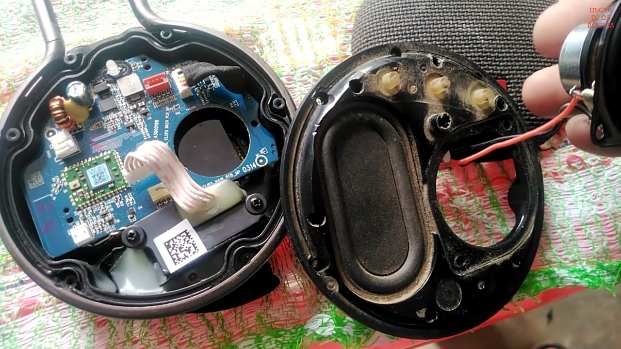 JBL CLIP3 desarmado por dentro y prueba de sonido