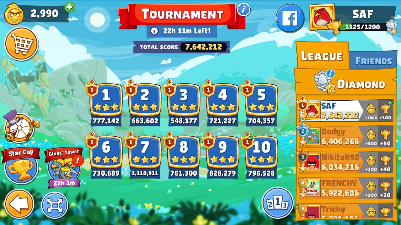 Angry Birds Friends. Tournament (02.05.2024). All levels 3 stars. Passage from Sergey Fetisov