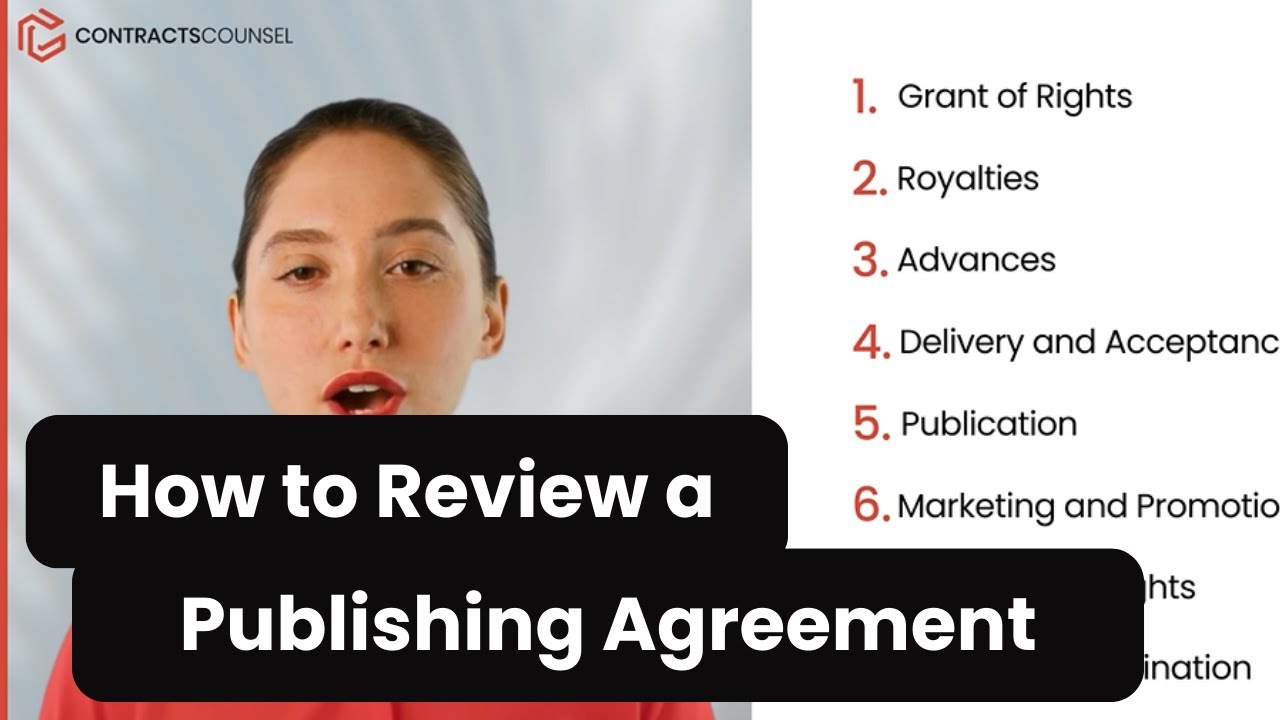 How to Review a Book Publishing Agreement [9 Terms to Find]