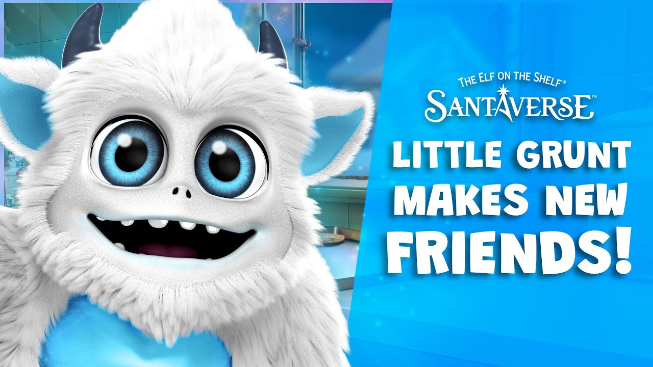 Little Grunt Makes New Friends | Official Video | SnoBiggie Yeti & The Elf on the Shelf Santaverse