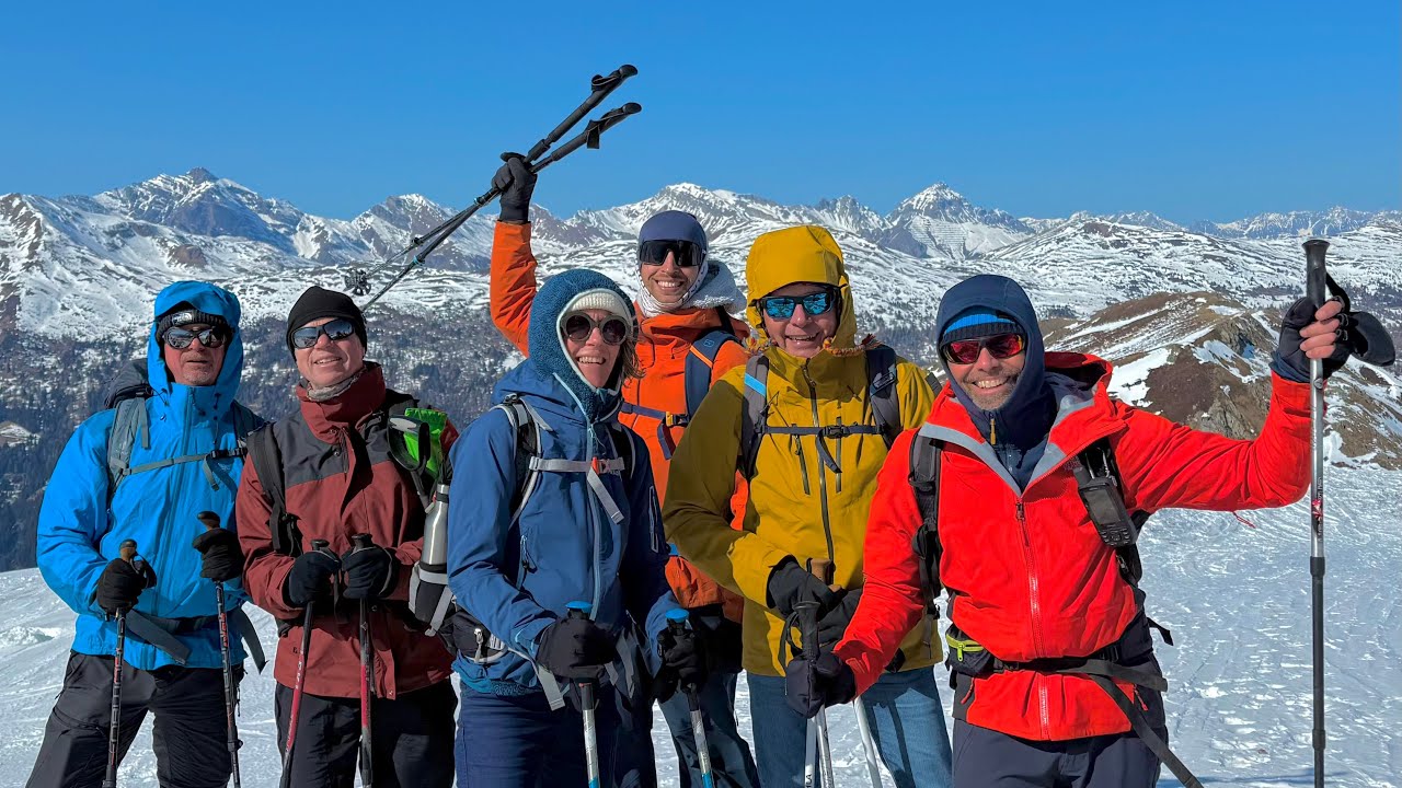 Snowshoe hiking in Austria