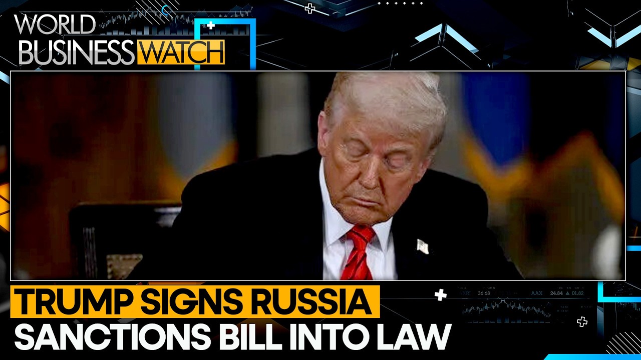 US President Donald Trump Signs Russia Sanctions Bill Into Law | WION News