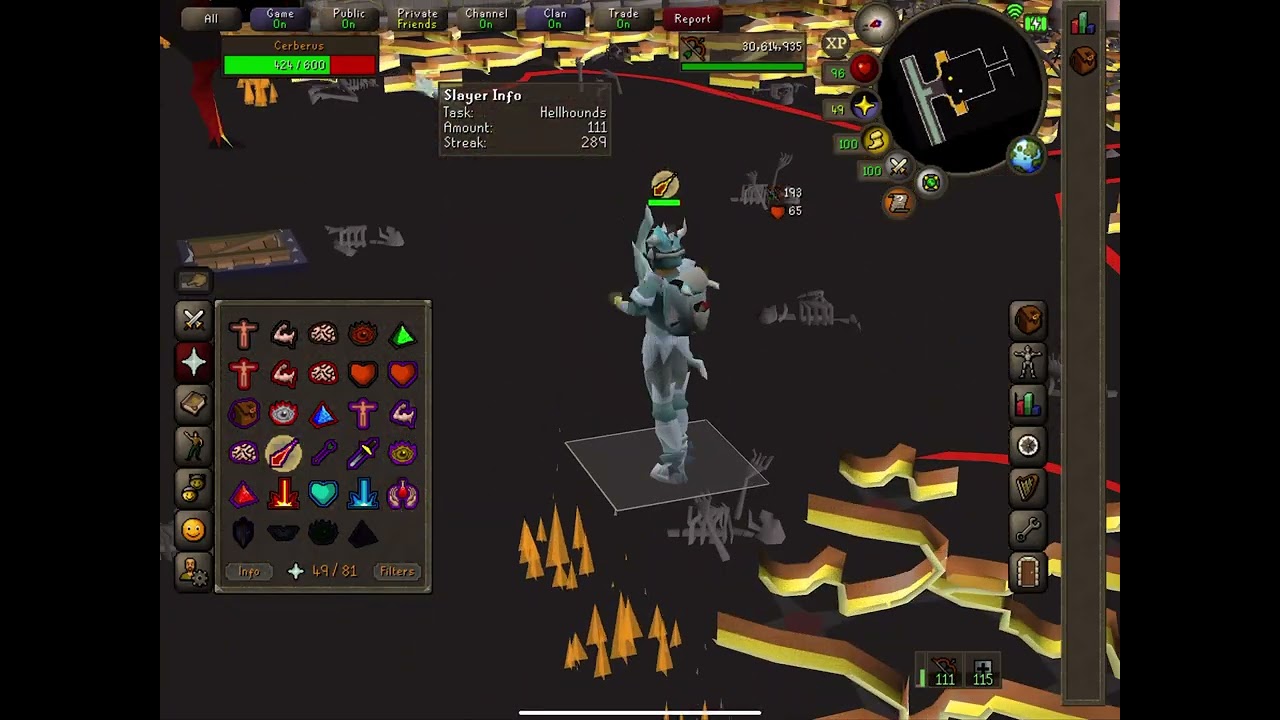Mobile player kill Cerberus ￼ osrs