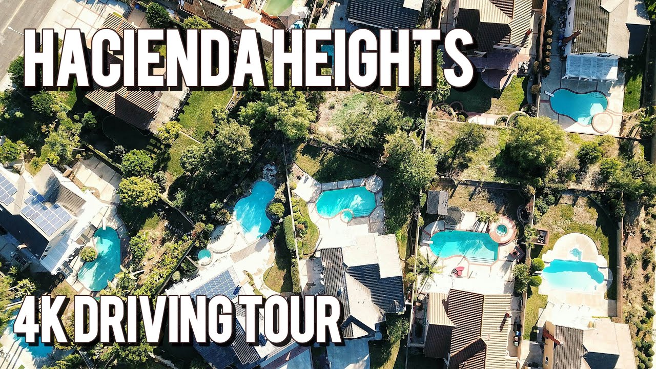 🇺🇸Hacienda Heights Driving Tour 4K | Scenic California Neighborhood Drive 🌳No Talking #4kdriving