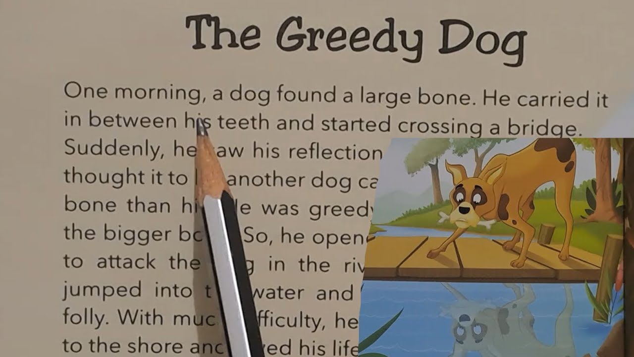 The Greedy Dog/English Story Translation/English Reading Practice/English Story 