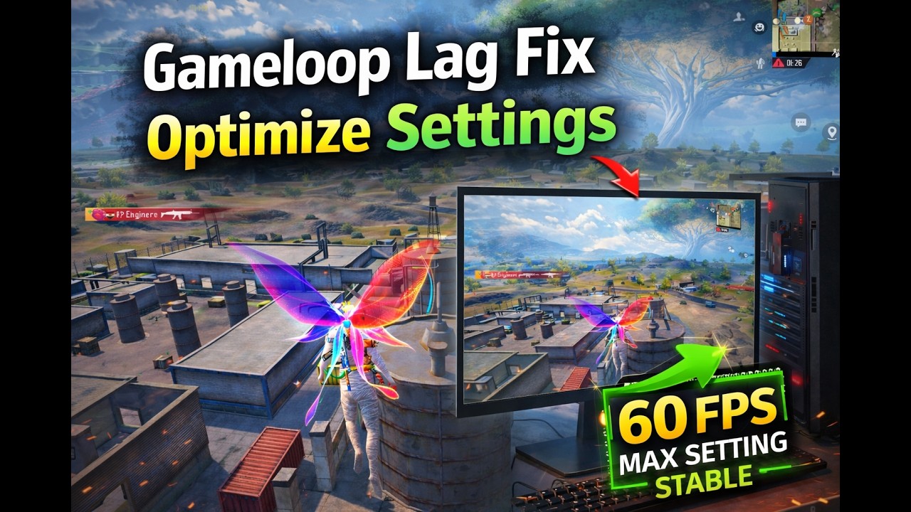 Gameloop Lag Fix 100% 4.3 Update And OPTIMIZE Pc | PUBG MOBILE | Emulator
