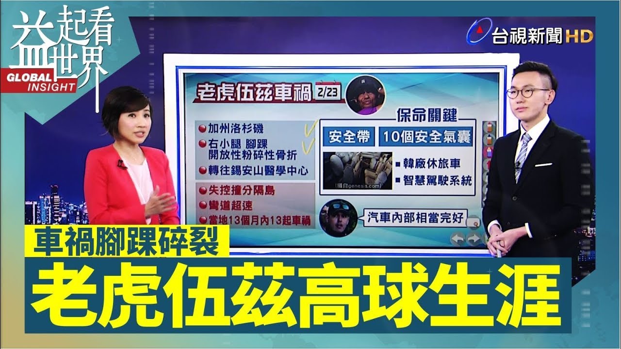 肇事後失憶 老虎伍茲：不記得有開車【益起看世界說新聞】