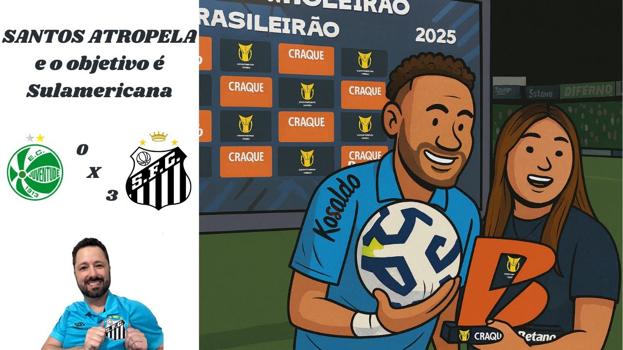 GANHAAAAMOOOOOSSSSS!!! Santos atropela o Juventude e se afasta do Z4